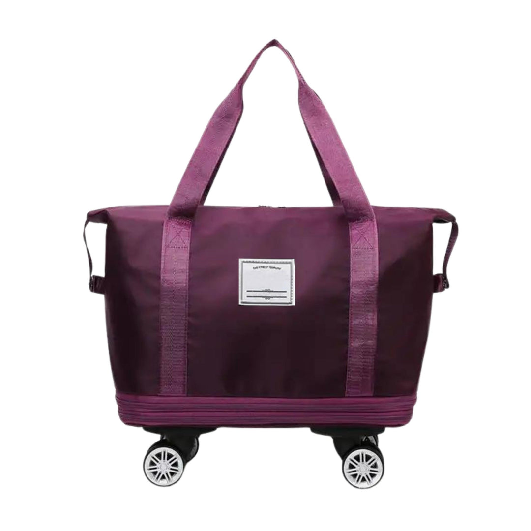 Madee's 4 - in - 1 Expandable Foldable Travel Bag with Removable Wheels - Travel Duffel Bag, Rolling Duffle Bag Carry on, Wheeled Duffle Bag Luggage Waterproof, Large Weekender Bag - Madee's Boutique Handbag Madee's Boutique 2 wheel suitcases 20 compartment extender36 duffle bag with wheelsBlack