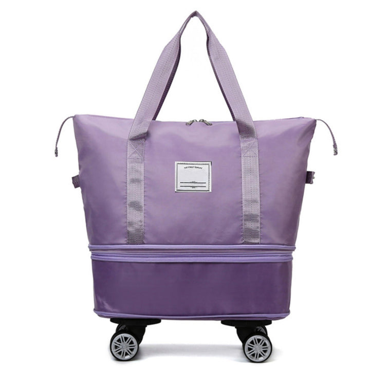 Madee's 4 - in - 1 Expandable Foldable Travel Bag with Removable Wheels - Travel Duffel Bag, Rolling Duffle Bag Carry on, Wheeled Duffle Bag Luggage Waterproof, Large Weekender Bag - Madee's Boutique Handbag Madee's Boutique 2 wheel suitcases 20 compartment extender36 duffle bag with wheelsBlack