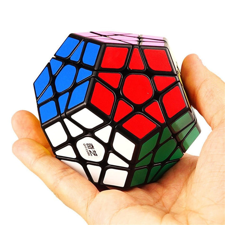 Rubik's Cube Megaminx Magic Cube 3x3 Stickerless Dodecahedron Speed Cubes Brain Teaser Twist Puzzle Toy - Madee's Boutique Puzzles Madee's Boutique 100 by 100 cube 100 by 100 rubik's cube100000x100000x100000 rubik's cubeBlack