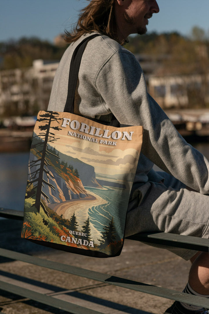 National Park Forillon Tote Bag Small Medium Large MADEE'S EXCLUSIVES - Madee's Boutique Bags Printify Accessories aesthetic tote bagAll Over PrintSmall