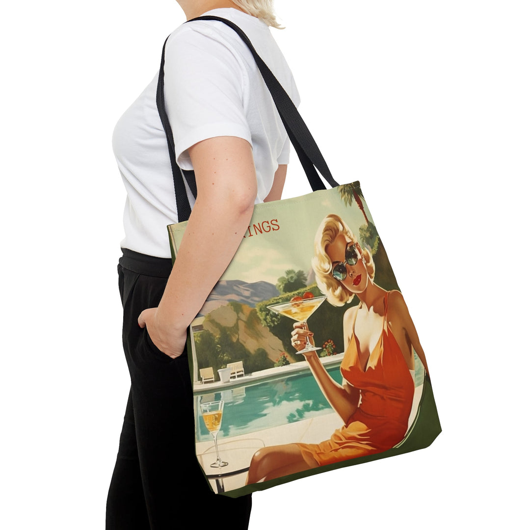 Palm Spring Tote Bag Mid Century Modern Small Medium Large MADEE'S EXCLUSIVES - Madee's Boutique Bags Printify Accessories aesthetic tote bagAll Over PrintSmall