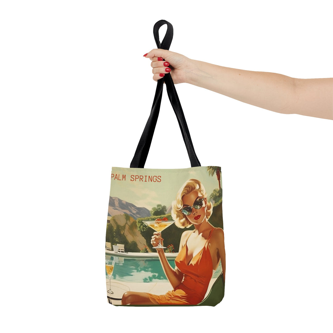 Palm Spring Tote Bag Mid Century Modern Small Medium Large MADEE'S EXCLUSIVES - Madee's Boutique Bags Printify Accessories aesthetic tote bagAll Over PrintSmall
