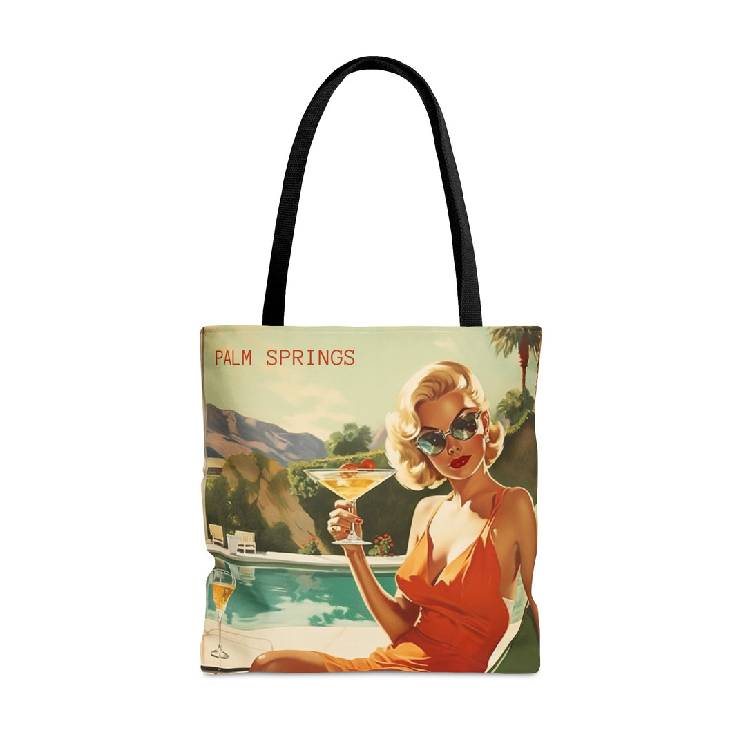 Palm Spring Tote Bag Mid Century Modern Small Medium Large MADEE'S EXCLUSIVES - Madee's Boutique Bags Printify Accessories aesthetic tote bagAll Over PrintLarge