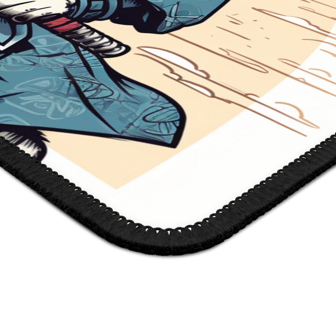 Samurai Cat Gaming Mouse Pad MADEE'S EXCLUSIVES - Madee's Boutique Home Decor Print On Demand Partners Accessories anniversary gift for husbandanniversary gift ideasRectangle9" × 7"