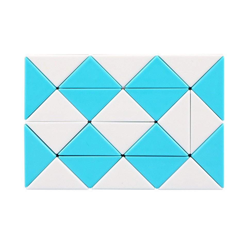 Rubik's Cube QIYI 24 Segment Magic Rule Snake Cubes Elasticity Elastic changed Popular Twist Transformable Kid Puzzle Toy for Children - Madee's Boutique Puzzles Madee's Boutique 100 by 100 cube 100 by 100 rubik's cube100000x100000x100000 rubik's cubeAs shown