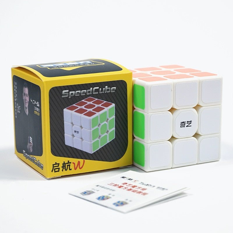 Rubik's Cube Qiyi 3x3x3 4x4x4 5x5x5 Professonal Magic Cube Black Sticker Speed Cube Puzzle Learnning Cubo Magico Toys for Children Kids Gifts - Madee's Boutique Puzzles Madee's Boutique 100 by 100 cube 100 by 100 rubik's cube100000x100000x100000 rubik's cube3x3x3 White