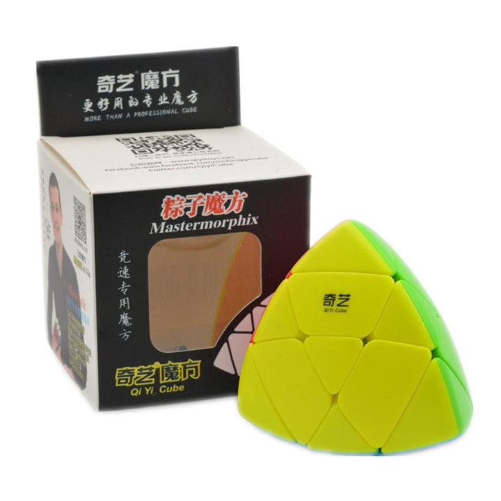 Rubik's Cube Qiyi Mastermorphix 3x3 Puzzle Magic Cube Rice Dumpling Speed Cube professional Pyramorphix Educational Learning Toy For Children - Madee's Boutique Puzzles Madee's Boutique 100 by 100 cube 100 by 100 rubik's cube100000x100000x100000 rubik's cube3x3 Stickerless