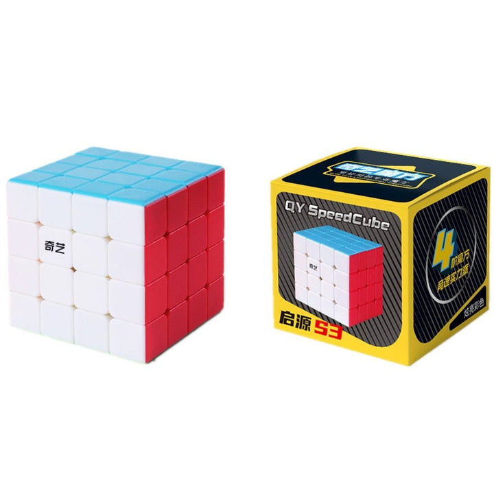 Rubik's Cube QiYi QiYuan 4x4 V2 V3 Speed Cube 4x4x4 Puzzle Speed Magic Cube Rubiks Cube 4Layers Speed Cube Professional Puzzle - Madee's Boutique Puzzles Madee's Boutique DS 100 by 100 cube 100 by 100 rubik's cube100000x100000x100000 rubik's cubeS3 Stickerless 57mm