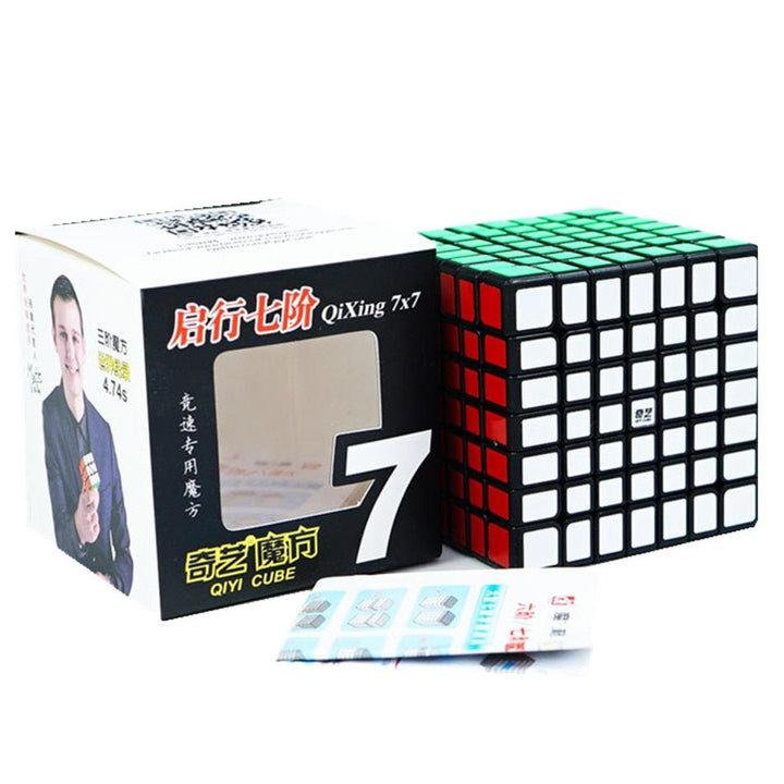 Rubik's Cube QIYI Speed Magic Cube 3x3x3 4x4x4 5x5x5 Puzzle Black Stickers Magic Cube Education Learnning Cubo Magico Toys For Children Kids - Madee's Boutique Puzzles Madee's Boutique 100 by 100 cube 100 by 100 rubik's cube100000x100000x100000 rubik's cube7x7