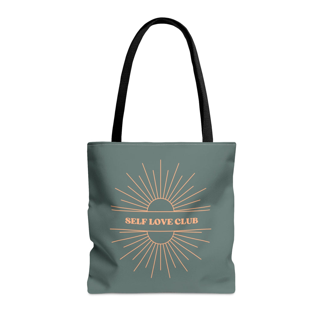 Grey Tote Bag Self Love Club Small Medium Large - Madee's Boutique Bags Printify Accessories aesthetic bagaesthetic gift bagMedium