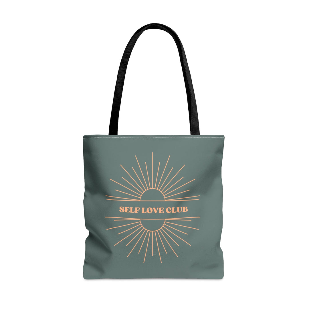 Grey Tote Bag Self Love Club Small Medium Large - Madee's Boutique Bags Printify Accessories aesthetic bagaesthetic gift bagLarge
