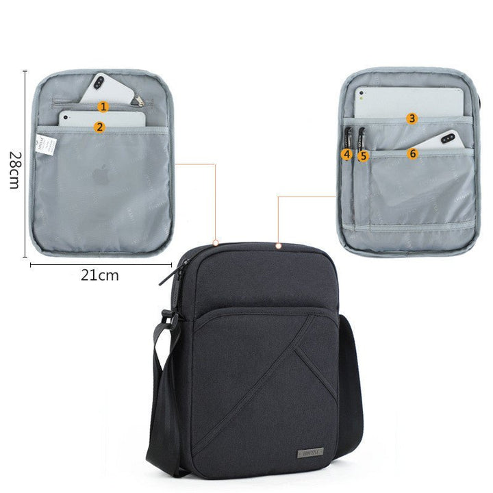 Shoulder Bag Messenger Bag Casual Bag - Madee's Boutique Bag Men Madee's Boutique aesthetic men bag aesthetic men bag messengeraesthetic men messenger bagBlack