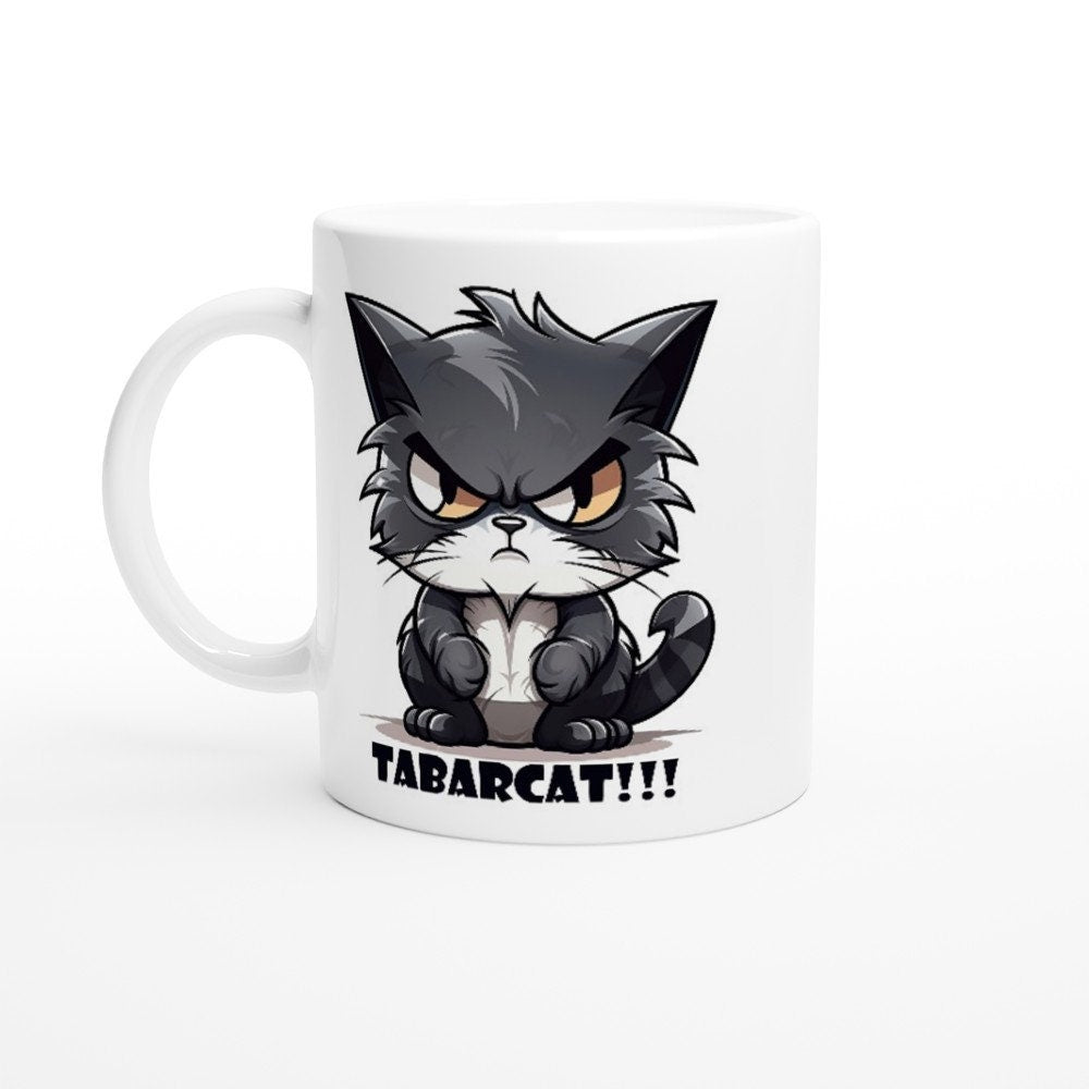 Tabarcat!!! Quebec Mug Drôle, Funny Mug Tabarnak! - Madee's Boutique Madee's Boutique Angry Cat mug anniversary gift ideasanniversary gifts