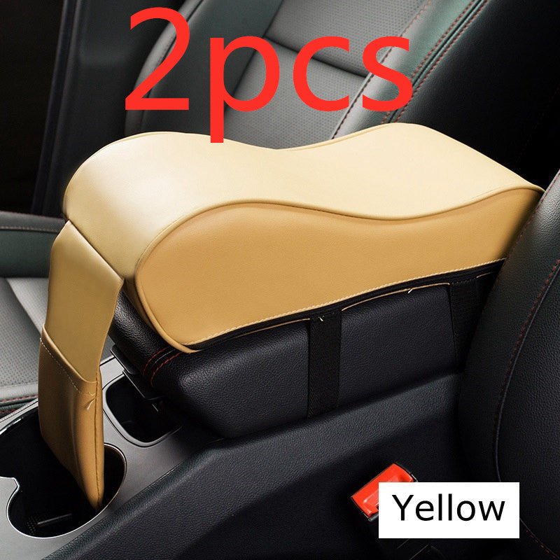 Universal Leather Car Armrest Auto Center Console Arm rests - Madee's Boutique Handbag Madee's Boutique birthday gift for boyfriend car giftchristmas gift for boyfriendYellow 2pcs