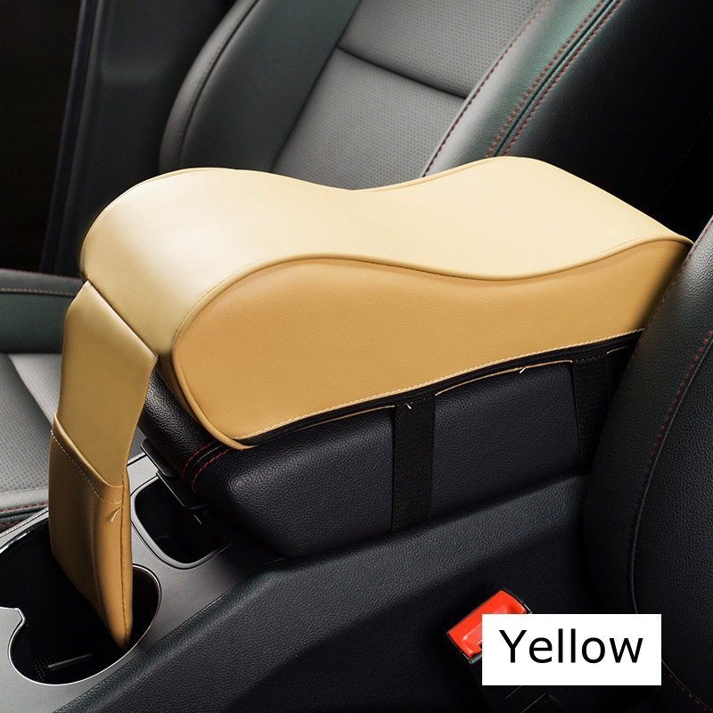 Universal Leather Car Armrest Auto Center Console Arm rests - Madee's Boutique Handbag Madee's Boutique birthday gift for boyfriend car giftchristmas gift for boyfriendYellow
