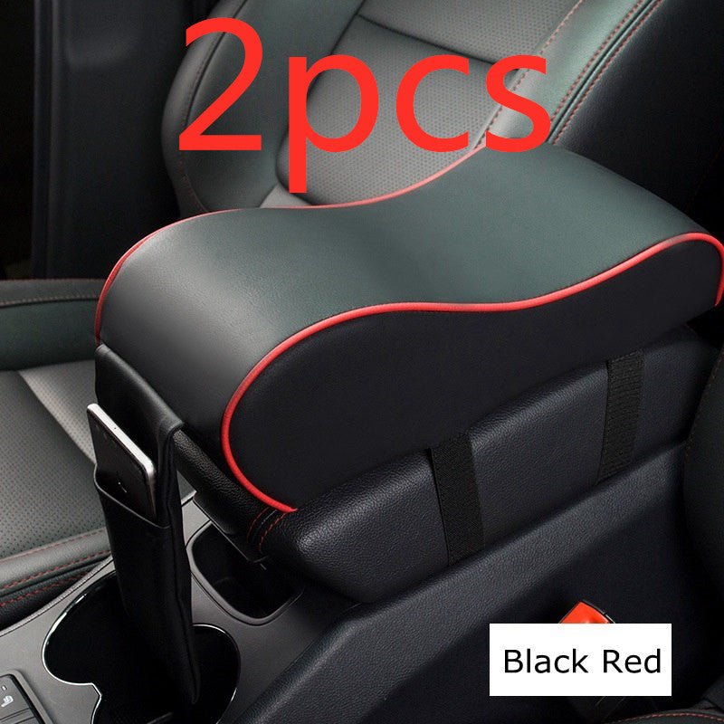 Universal Leather Car Armrest Auto Center Console Arm rests - Madee's Boutique Handbag Madee's Boutique birthday gift for boyfriend car giftchristmas gift for boyfriendBlack red 2pcs