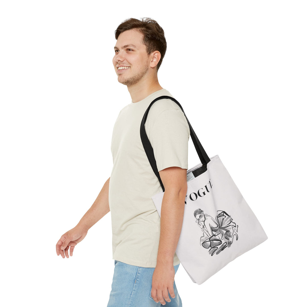 Vogue Fashion Tote bag Small Medium Large - Madee's Boutique Bags Printify Accessories aesthetic giftaesthetic gift bagSmall