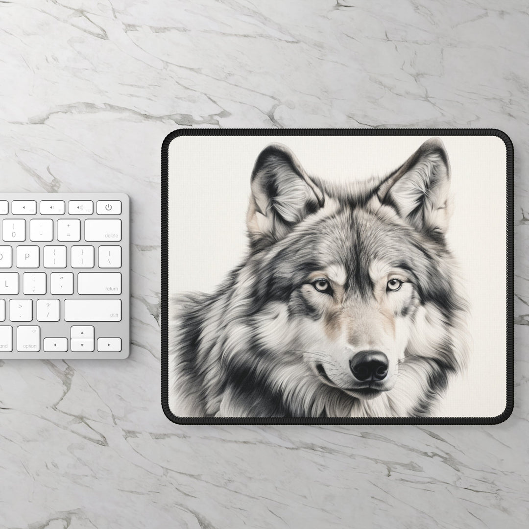 Wolf Mouse Pad MADEE'S EXCLUSIVES - Madee's Boutique Home Decor Printify Accessories beautiful wolf mouse padbest secret santa giftsRectangle9" × 7"