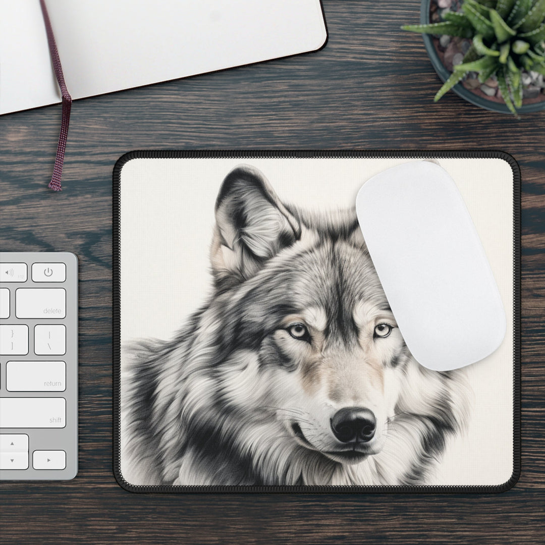Wolf Mouse Pad MADEE'S EXCLUSIVES - Madee's Boutique Home Decor Printify Accessories beautiful wolf mouse padbest secret santa giftsRectangle9" × 7"