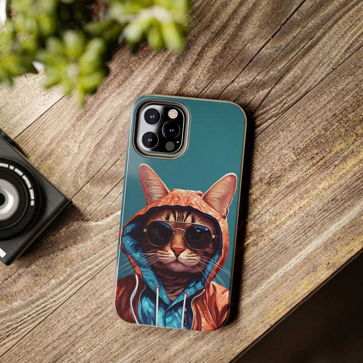 Cool Cat Tough Phone Cases - Madee's Boutique Phone Case Print On Demand Partners Accessories Glossy