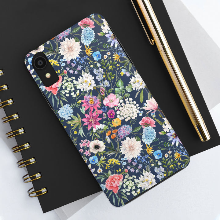 Colorful Flowers Tough Phone Cases