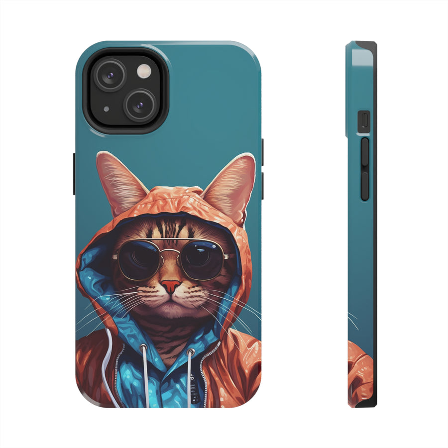 Cool Cat Tough Phone Cases - Madee's Boutique Phone Case Print On Demand Partners Accessories Glossy