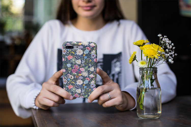 Colorful Flowers Tough Phone Cases