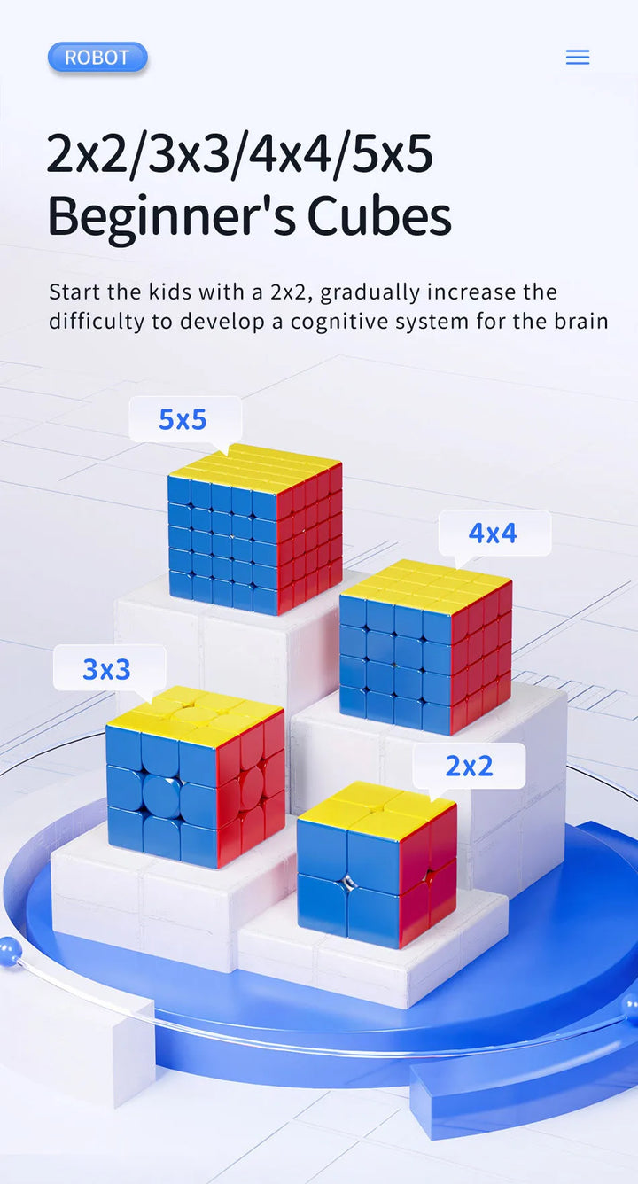 Moyu Meilong Magic Cube Robot 2x2 3x3 4x4 5x5 Magnetic And NO-Magnetic Version Professional Puzzle Toys For Children Cubo Magico