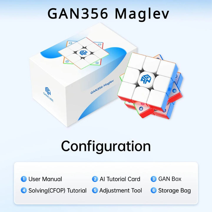 GAN 356 Maglev UV Magnetic Magic Speed Cube Stickerless Professional  GAN356 Cubo Magico Puzzle For Children Kids Gift