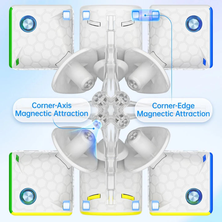 GAN 356 Maglev UV Magnetic Magic Speed Cube Stickerless Professional  GAN356 Cubo Magico Puzzle For Children Kids Gift