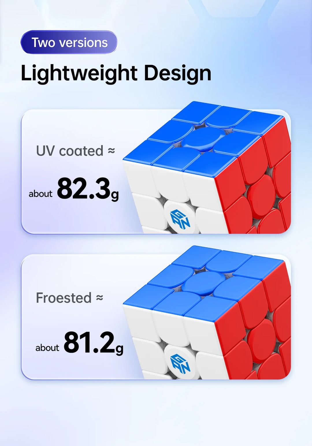 GAN 356 Maglev UV Magnetic Magic Speed Cube Stickerless Professional  GAN356 Cubo Magico Puzzle For Children Kids Gift