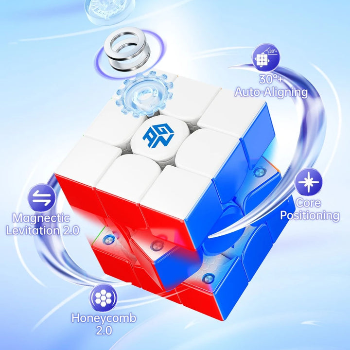 GAN 356 Maglev UV Magnetic Magic Speed Cube Stickerless Professional  GAN356 Cubo Magico Puzzle For Children Kids Gift