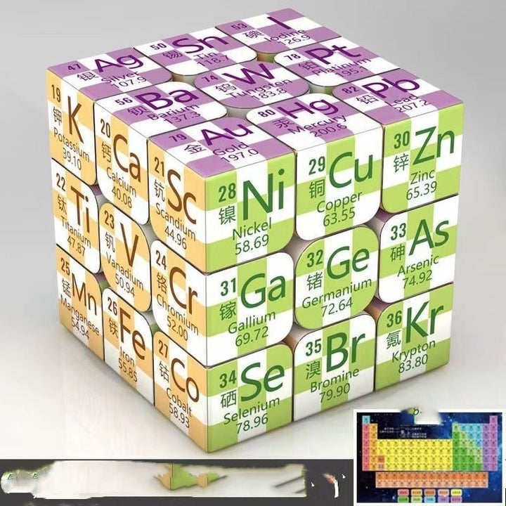 Chemical Elements Junior High School Mathematics Physics Peripheral Puzzle Third - order Rubik's Cube - Madee's Boutique AMAZON Madee's Boutique DS