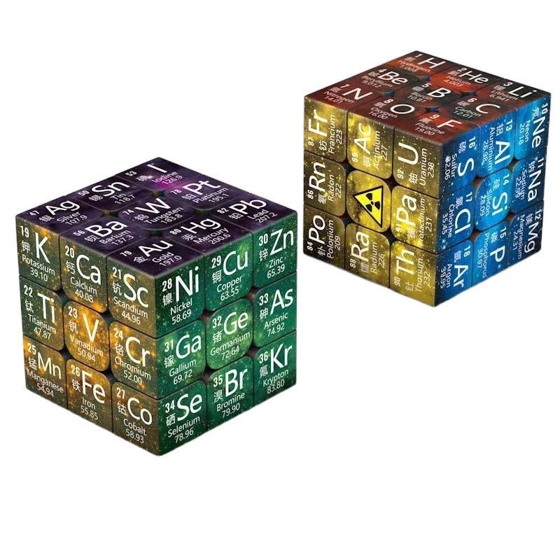 Chemical Elements Junior High School Mathematics Physics Peripheral Puzzle Third - order Rubik's Cube - Madee's Boutique AMAZON Madee's Boutique DS