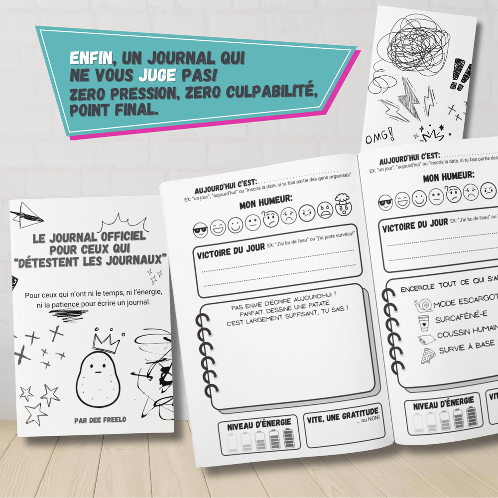 Le Journal Officiel pour Ceux qui "Détestent les Journaux": Pour ceux qui manquent de temps, d’énergie… et surtout de patience. - Madee's Boutique Madee's Boutique