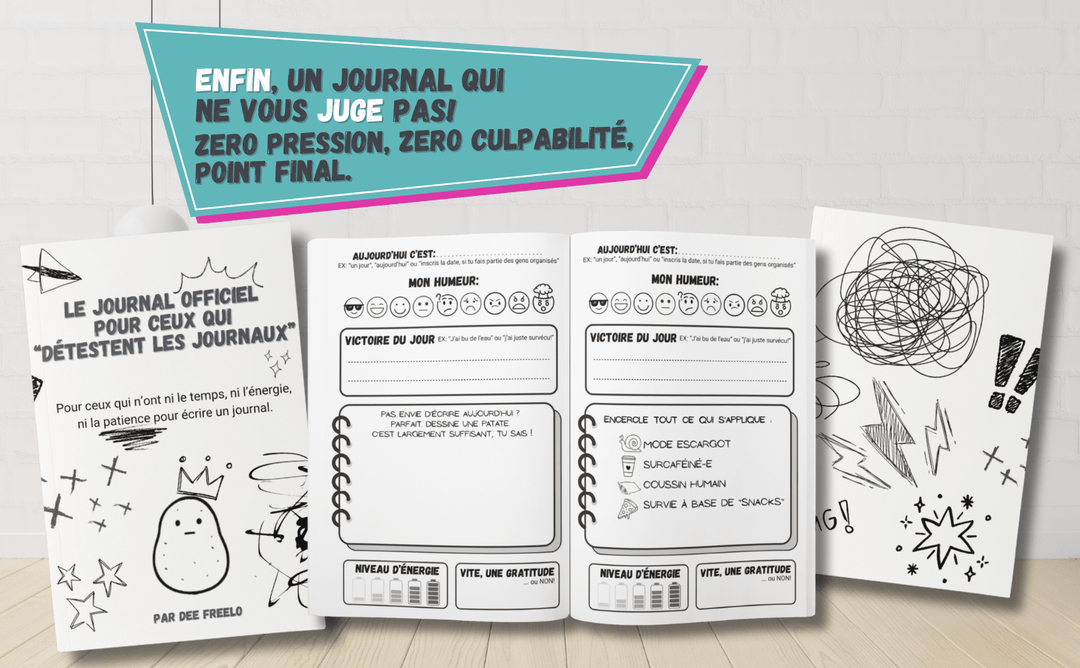 Le Journal Officiel pour Ceux qui "Détestent les Journaux": Pour ceux qui manquent de temps, d’énergie… et surtout de patience. - Madee's Boutique Madee's Boutique