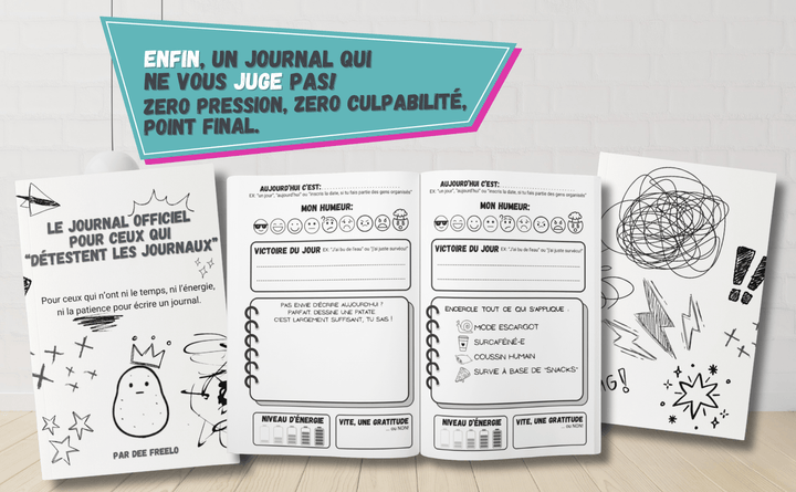 Le Journal Officiel pour Ceux qui "Détestent les Journaux": Pour ceux qui manquent de temps, d’énergie… et surtout de patience. - Madee's Boutique Madee's Boutique