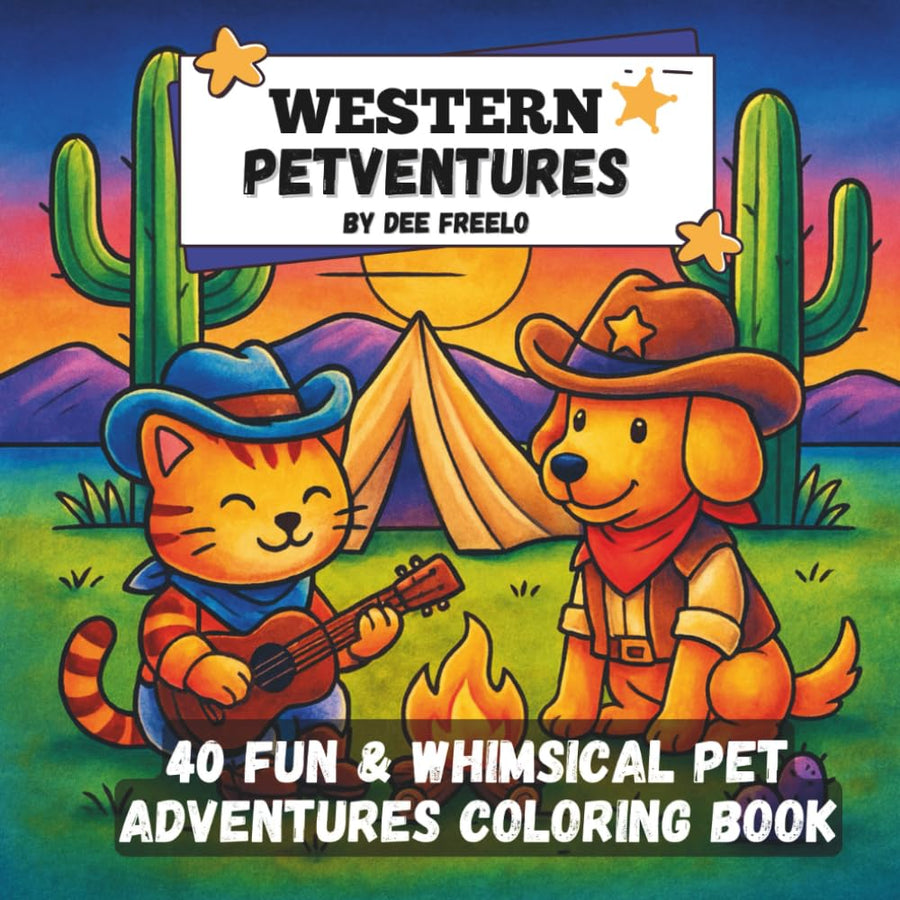 Western Petventures: 40 Fun & Whimsical Western Pet Adventures Coloring Book for Kids, Teens & Adults - Madee's Boutique Madee's Boutique