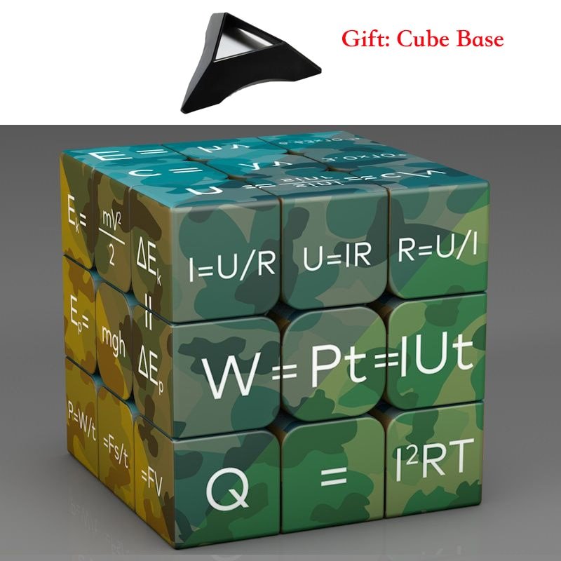 Rubik's Cube 3x3x3 Magic Puzzle Cube Math Chemistry Element Physical Kids Puzzle Cube with Base Magico Cubo Children's Gifts Educational Toys