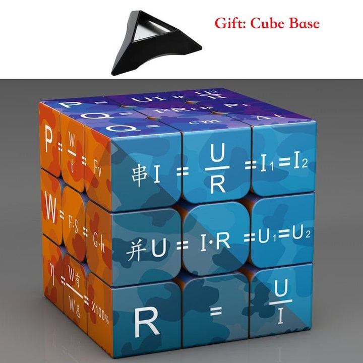 Rubik's Cube 3x3x3 Magic Puzzle Cube Math Chemistry Element Physical Kids Puzzle Cube with Base Magico Cubo Children's Gifts Educational Toys