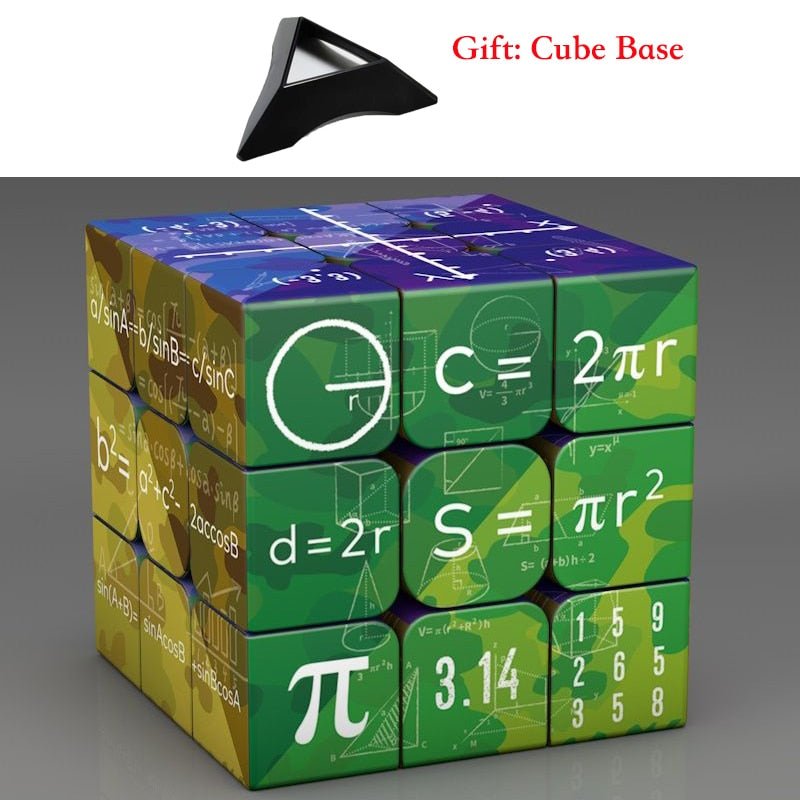 Rubik's Cube 3x3x3 Magic Puzzle Cube Math Chemistry Element Physical Kids Puzzle Cube with Base Magico Cubo Children's Gifts Educational Toys