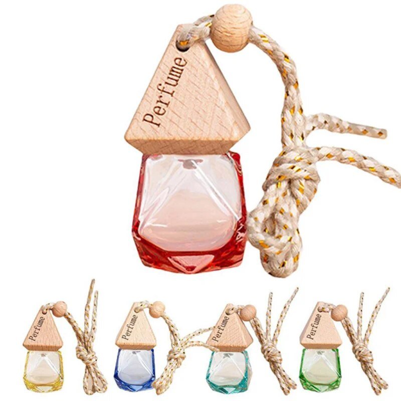 Auto Aromatherapy Fragrance Pendent Bottle Perfume Diffuser Hanging Glass Bottle Empty Perfume - Madee's Boutique Madee's Boutique DS aromathérapie cadeau spirituel