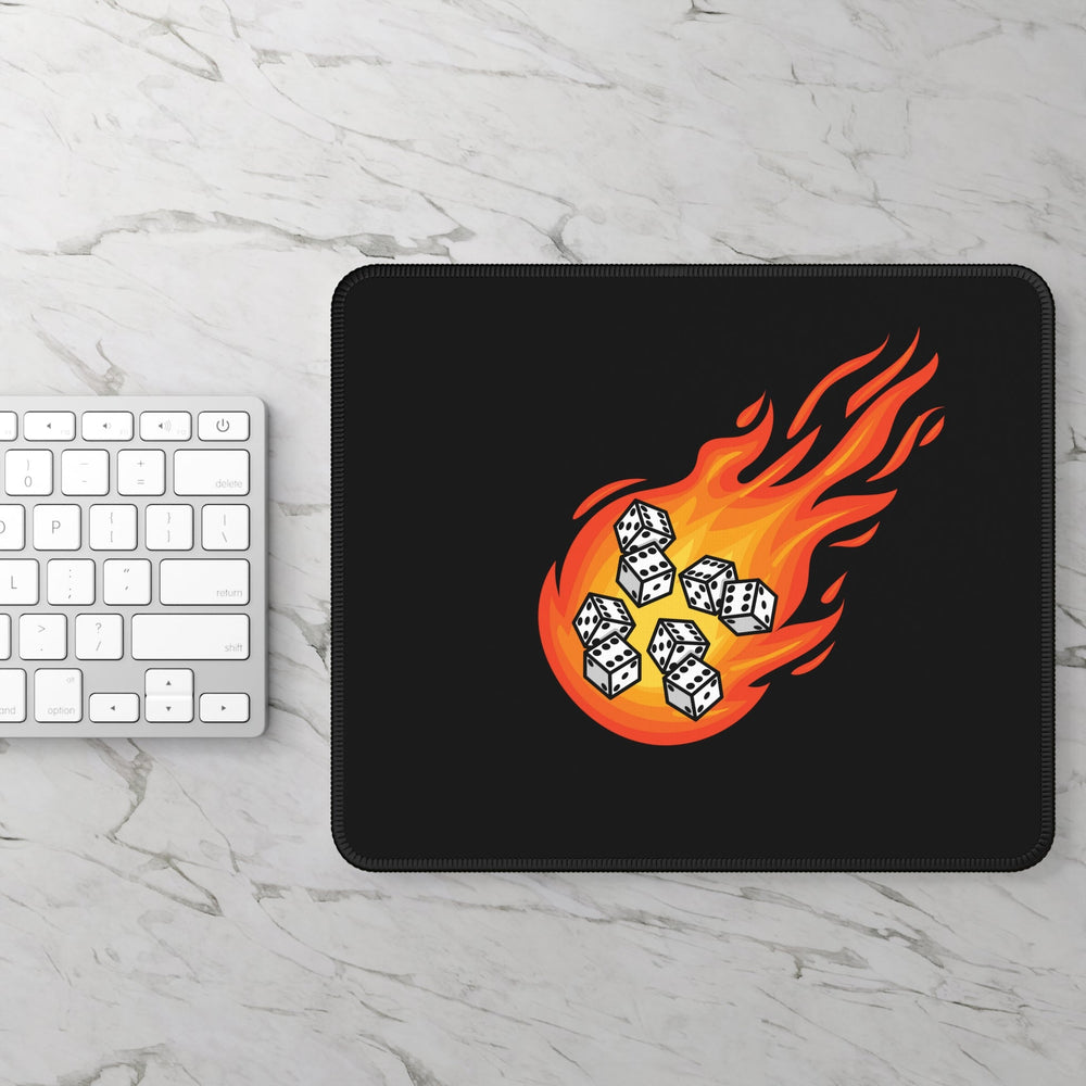 Black Fireball D&D Gaming Mouse Pad - Madee's Boutique Home Decor Printify Accessories anniversary gift for husband