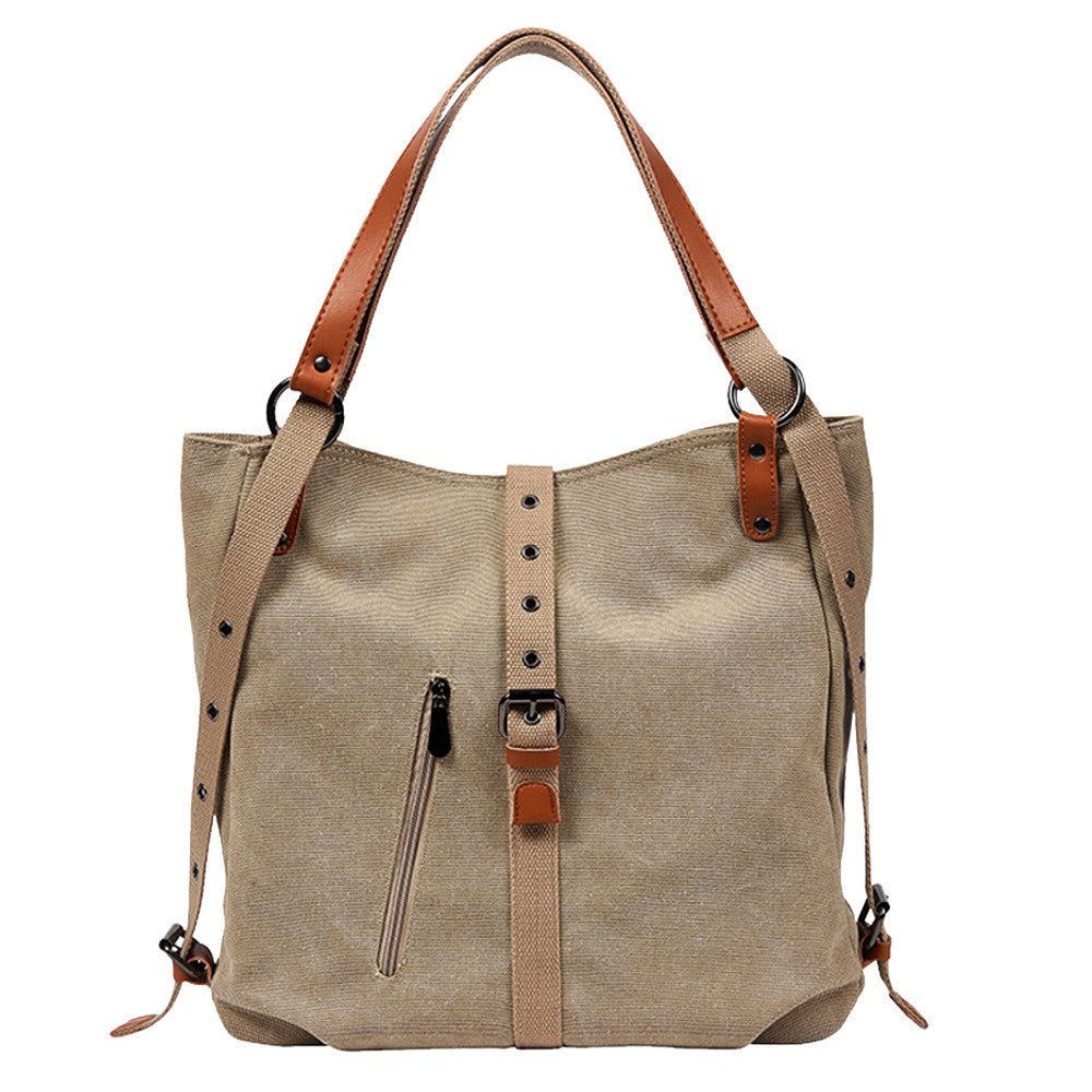 Canvas Women Handbags Soft Bags Multiple Color Options - Madee's Boutique Handbag Madee's Boutique