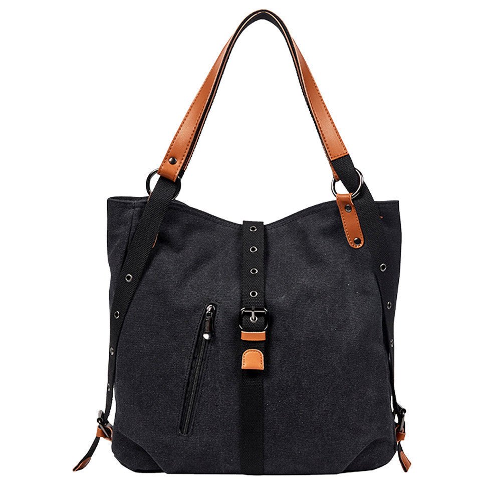 Canvas Women Handbags Soft Bags Multiple Color Options - Madee's Boutique Handbag Madee's Boutique