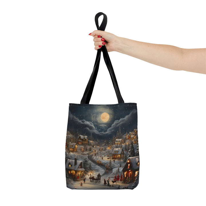 Christmas Landscape Large Tote Bag Small Medium Large - Madee's Boutique Bags Printify Accessories aesthetic gift bag