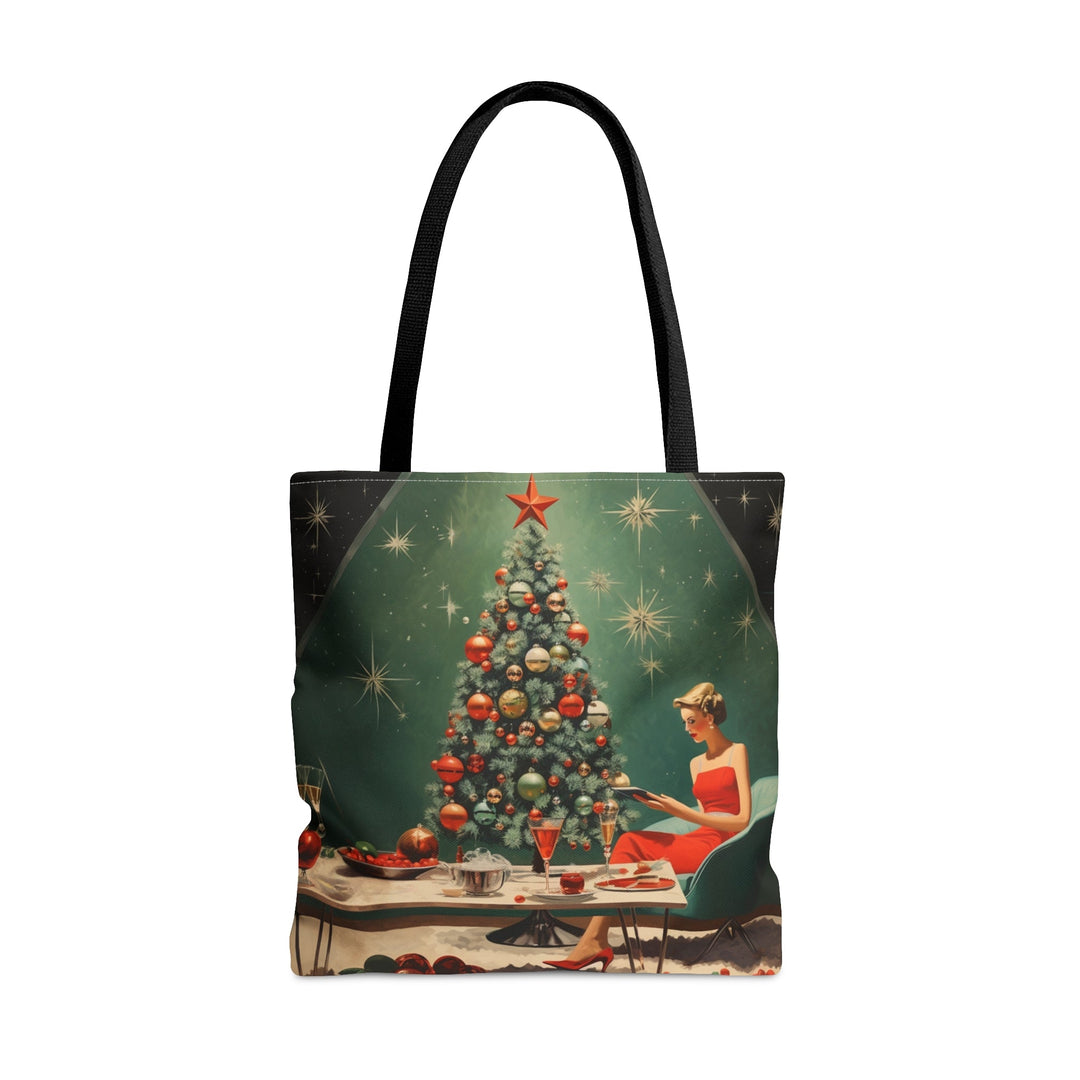 Christmas Mid Century Tote bag - Madee's Boutique Bags Printify Accessories aesthetic tote bag