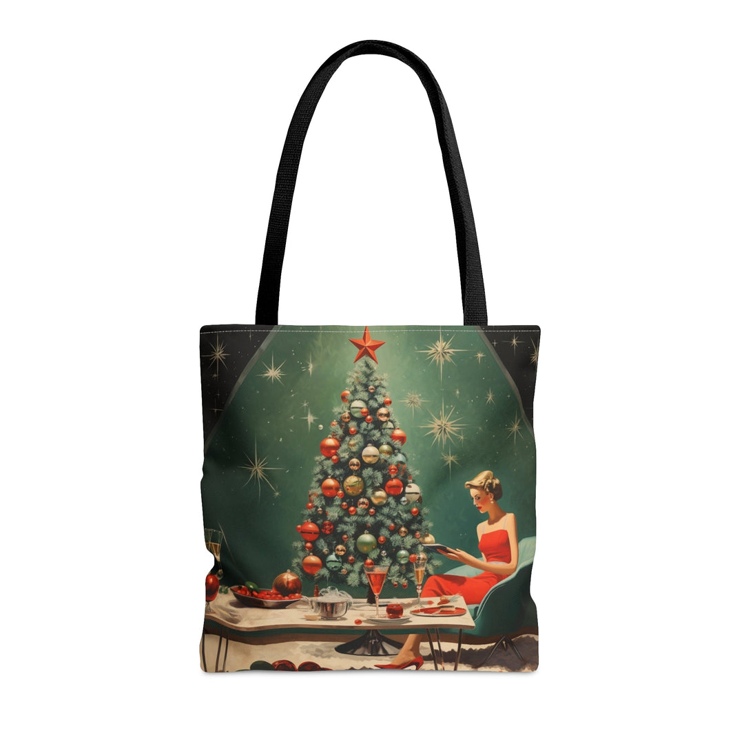 Christmas Mid Century Tote bag - Madee's Boutique Bags Printify Accessories aesthetic tote bag