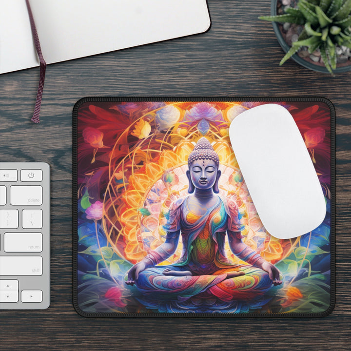 Colorful Meditation Mouse Pad MADEE'S EXCLUSIVES - Madee's Boutique Home Decor Printify Accessories anniversary gift ideas