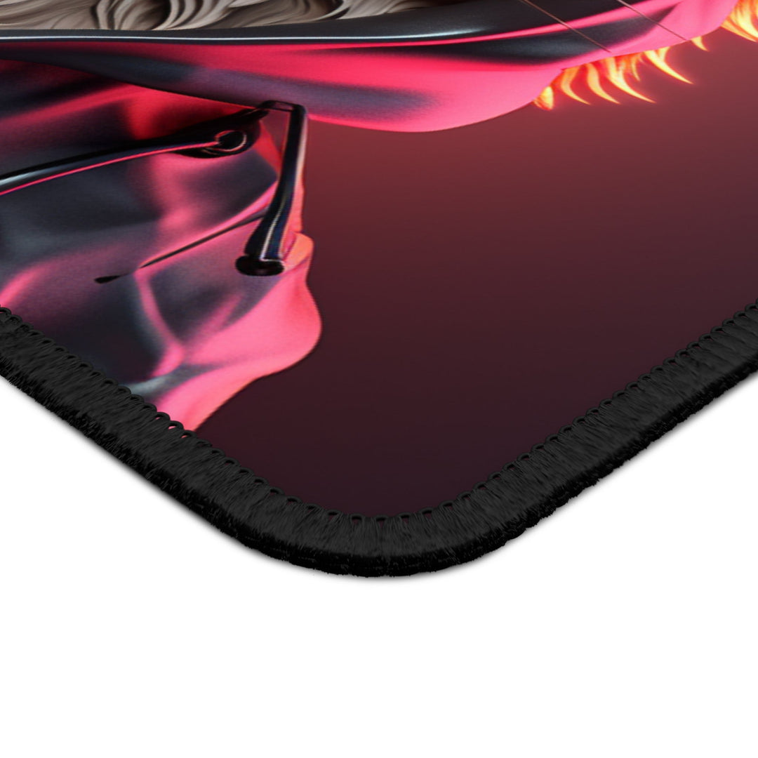 Cool Neon Cat Mouse Pad MADEE'S EXCLUSIVES - Madee's Boutique Home Decor Printify Accessories best secret santa gifts